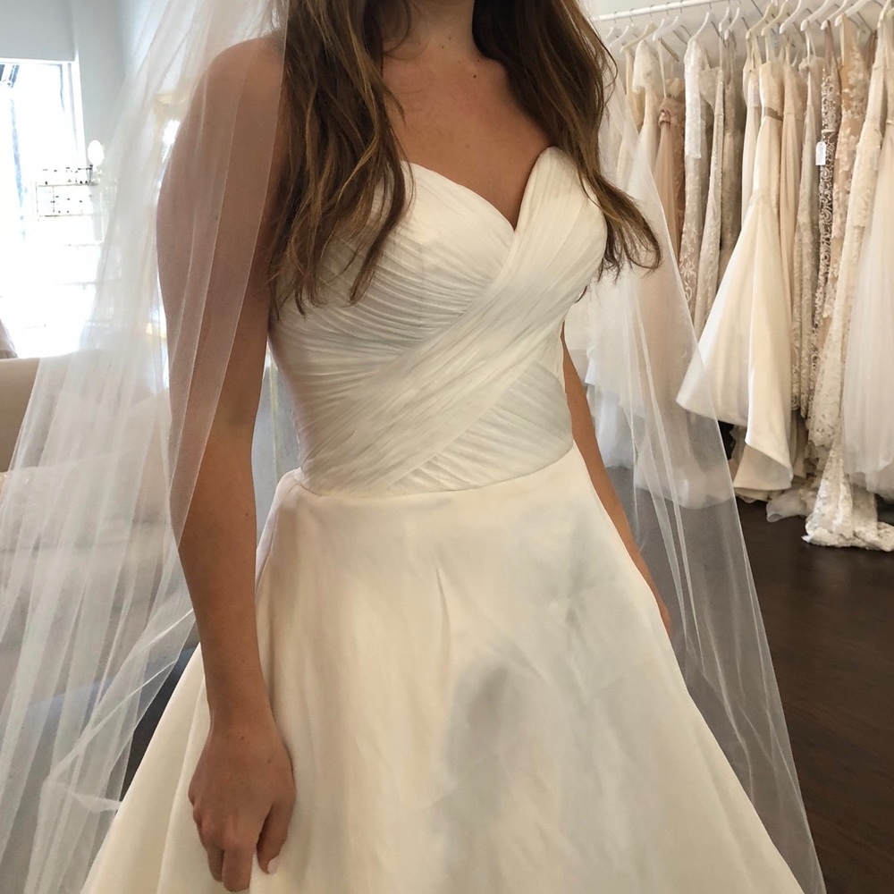 Elegant, sophisticated wedding dress
